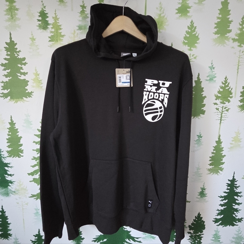 PUMA Men's Black Hoodie Sweater